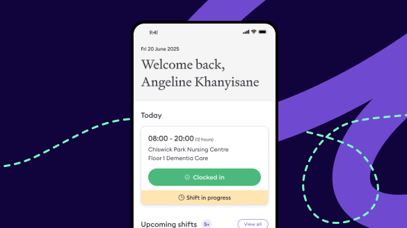 Clock in and out of your shift